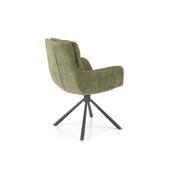 Стул HALMAR K495 оливковый/черный, поворотный, изображение 6
