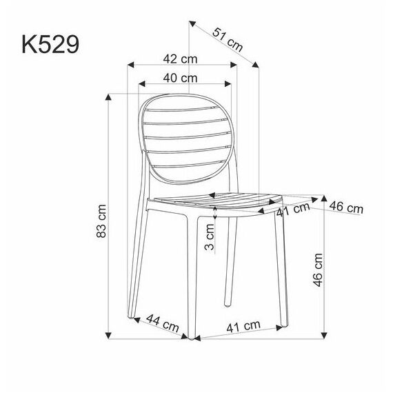 Стул HALMAR K529 белый/белый, изображение 8