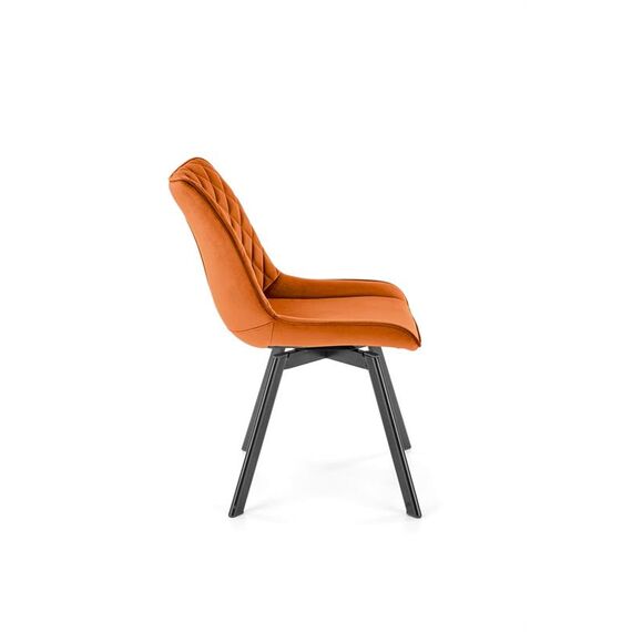 Стул HALMAR K520 корица/черный, поворотный, изображение 4