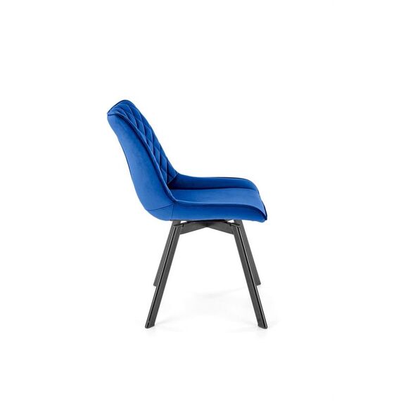 Стул HALMAR K520 синий/черный, поворотный, изображение 4
