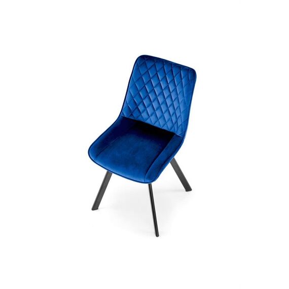 Стул HALMAR K520 синий/черный, поворотный, изображение 7