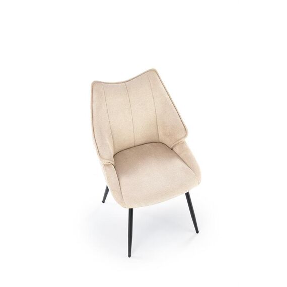 Стул HALMAR K543 бежевый/черный, изображение 6