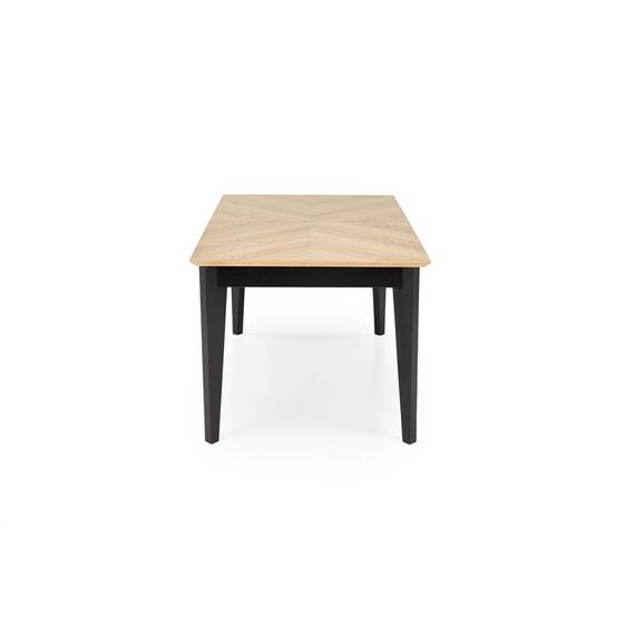 Стол обеденный HALMAR EDMONDO дуб/черный 160-240/90, изображение 4