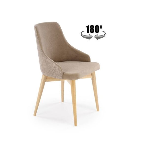 Стул HALMAR MALAGA Mavel 38/Stelar 16 бежевый/бук