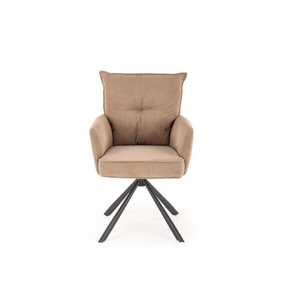 Стул HALMAR K528 капучино/черный, поворотный, изображение 3