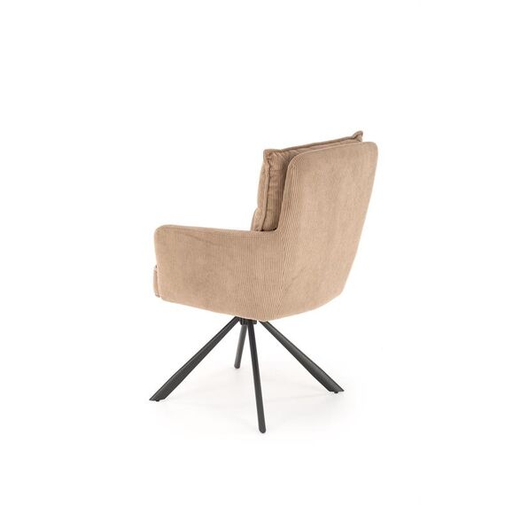 Стул HALMAR K528 капучино/черный, поворотный, изображение 5