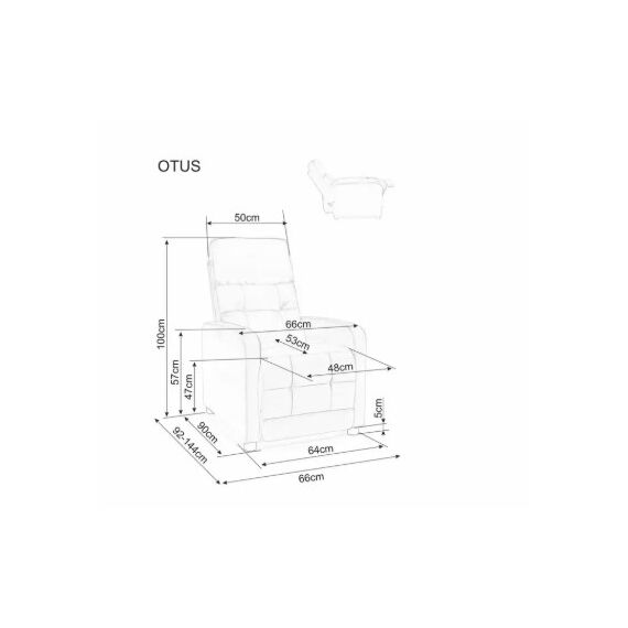 Кресло SIGNAL OTUS Velvet Bluvel 14 раскладное, серый, изображение 4