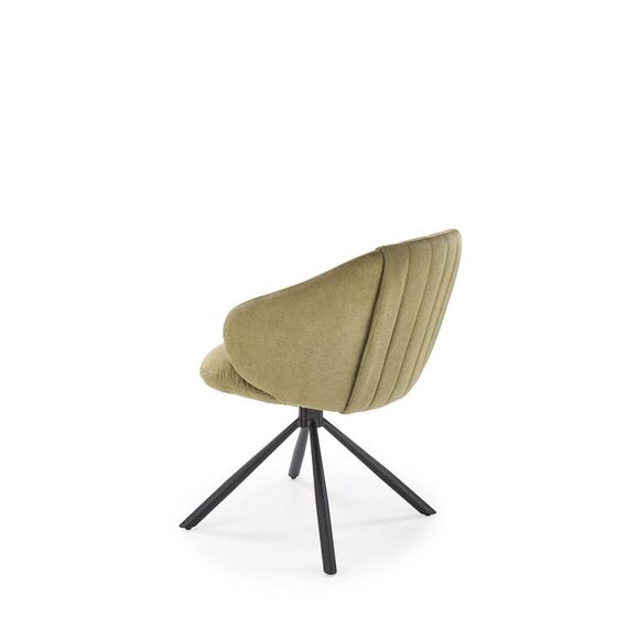 Стул HALMAR K533 оливковый/черный, поворотный, изображение 5