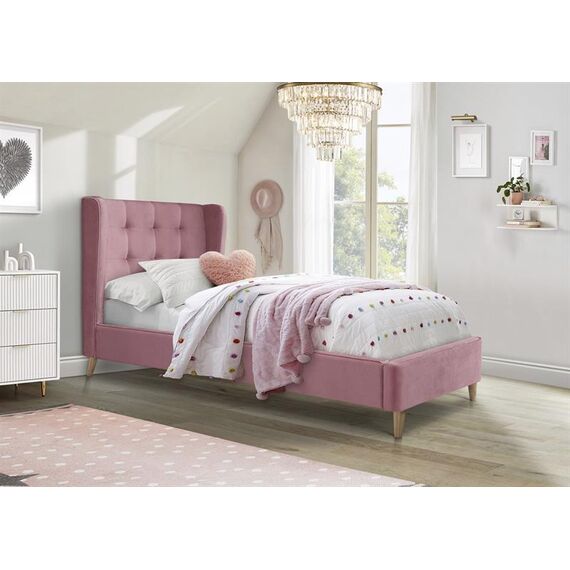 Кровать HALMAR ESTELLA розовый, 90/200, изображение 2