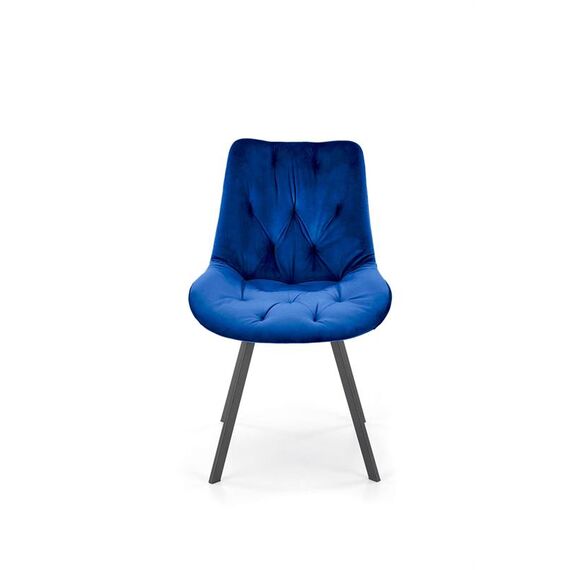 Стул HALMAR K519 синий/черный, поворотный, изображение 3
