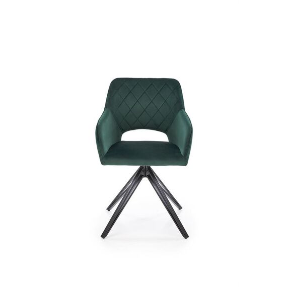 Стул HALMAR K535 зеленый/черный, поворотный, изображение 3