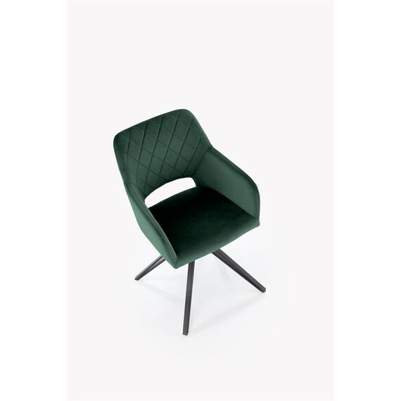 Стул HALMAR K535 зеленый/черный, поворотный, изображение 7
