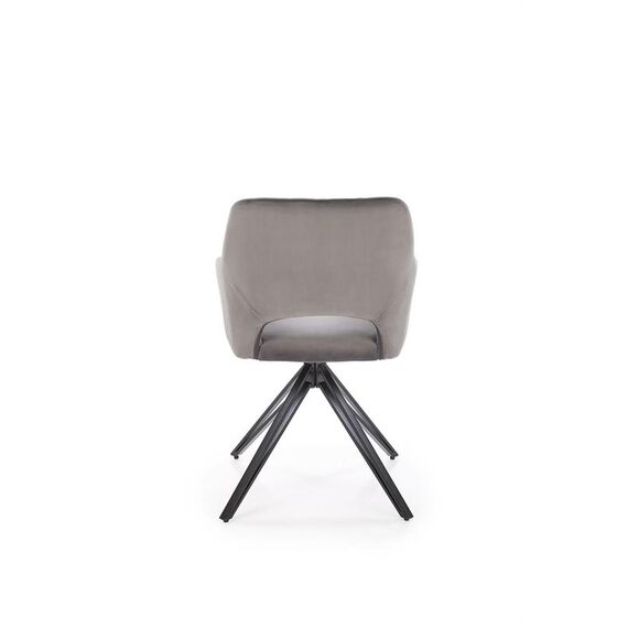 Стул HALMAR K535 серый/черный, поворотный, изображение 6