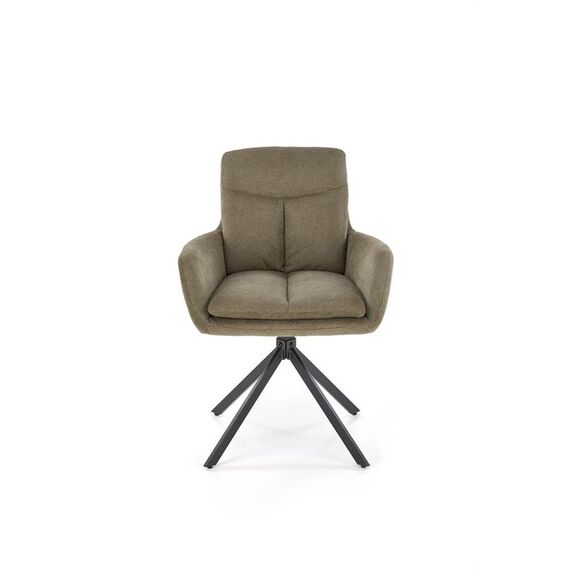 Стул HALMAR K536 оливковый/черный, поворотный, изображение 3