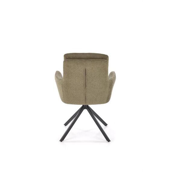 Стул HALMAR K536 оливковый/черный, поворотный, изображение 6