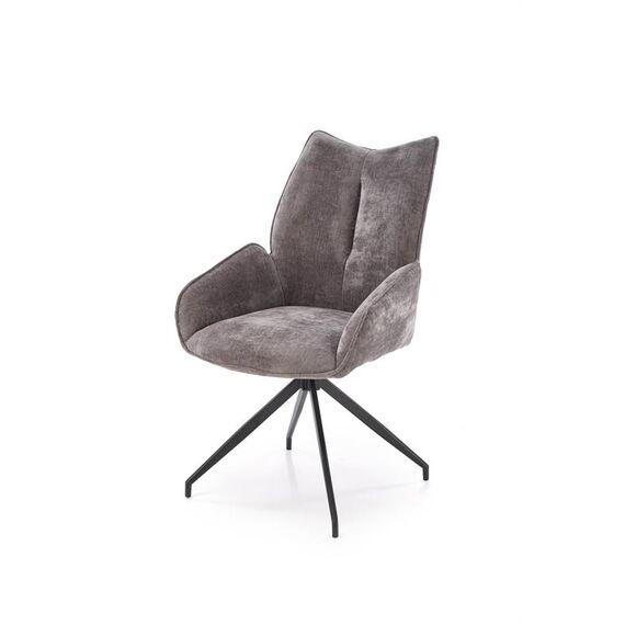 Стул HALMAR K553 серый/черный, поворотный, изображение 3