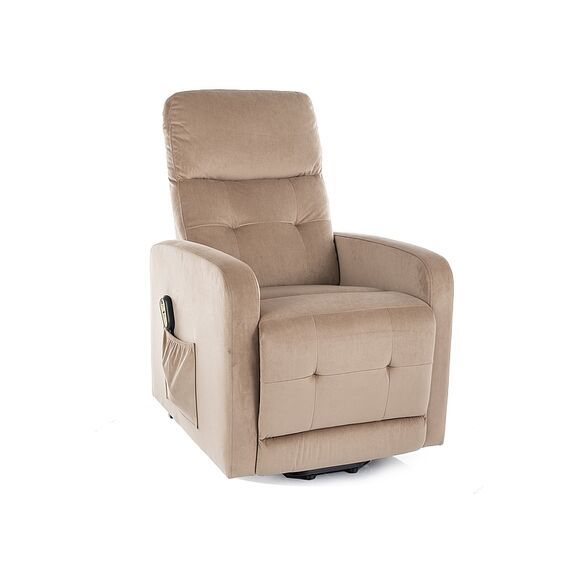 Кресло SIGNAL OTUS II Velvet Bluvel 28 раскладное, бежевый