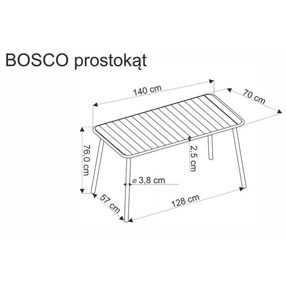 Стол обеденный HALMAR BOSCO черный, 140/70/76, изображение 9