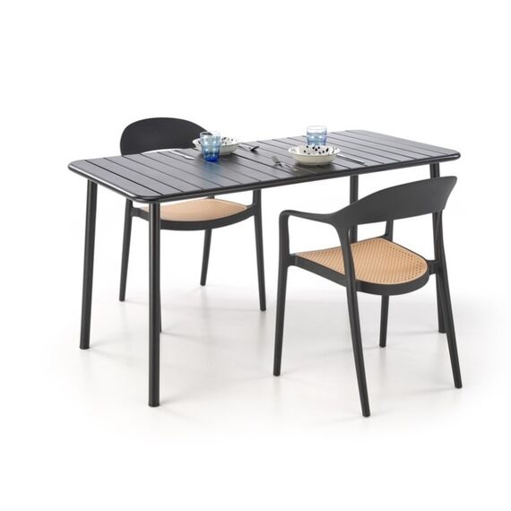 Стол обеденный HALMAR BOSCO черный, 140/70/76, изображение 2