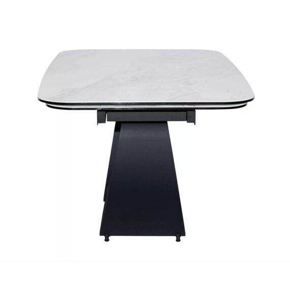 Стол обеденный SIGNAL INFINITY Ceramic Nature Cloud белый/черный 160-240/95, изображение 7