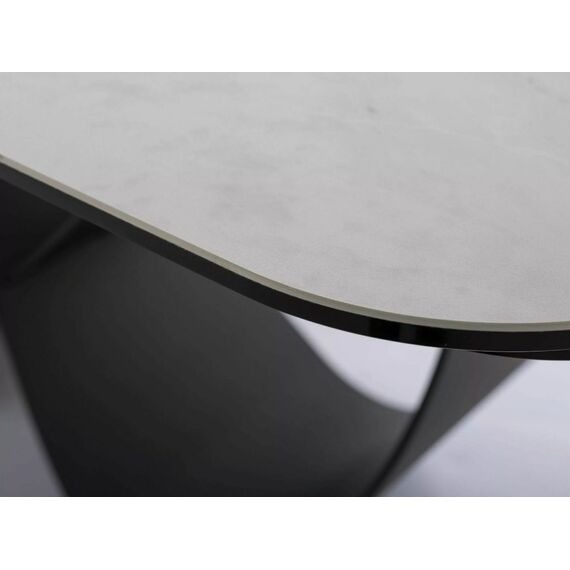 Стол обеденный SIGNAL INFINITY Ceramic Nature Cloud белый/черный 160-240/95, изображение 3