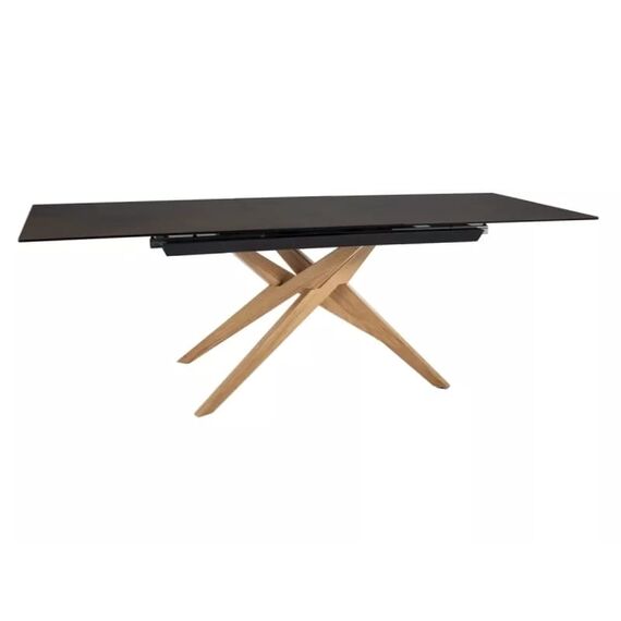Стол обеденный SIGNAL LORETO Ceramic Ossido Bruno коричневый/дуб 180-230/90, изображение 2