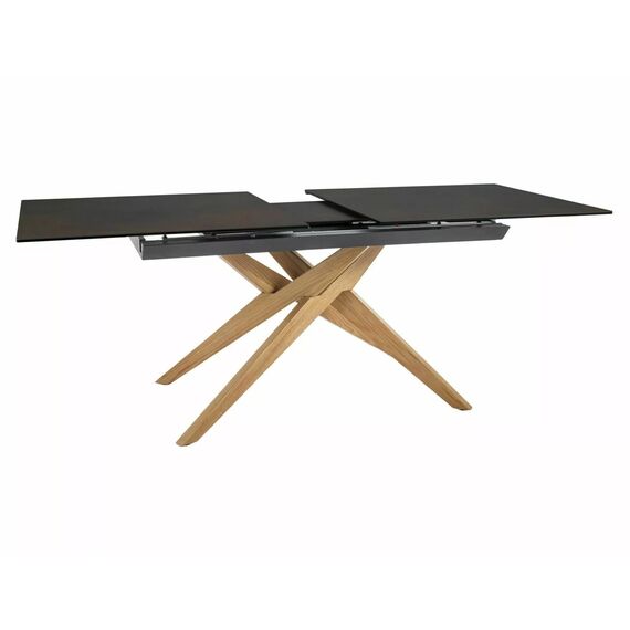 Стол обеденный SIGNAL LORETO Ceramic Ossido Bruno коричневый/дуб 180-230/90, изображение 3