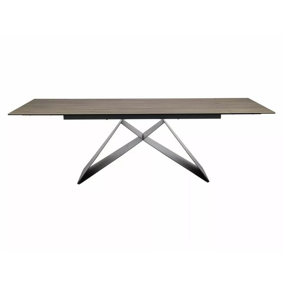Стол обеденный SIGNAL WESTIN Ceramic Sabbia светло-коричневый/черный мат 160-240/90, изображение 4