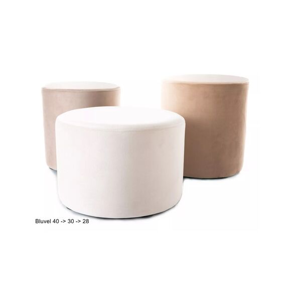 Пуф SIGNAL DOTI B Velvet Bluvel 40 темно-бежевый, изображение 2