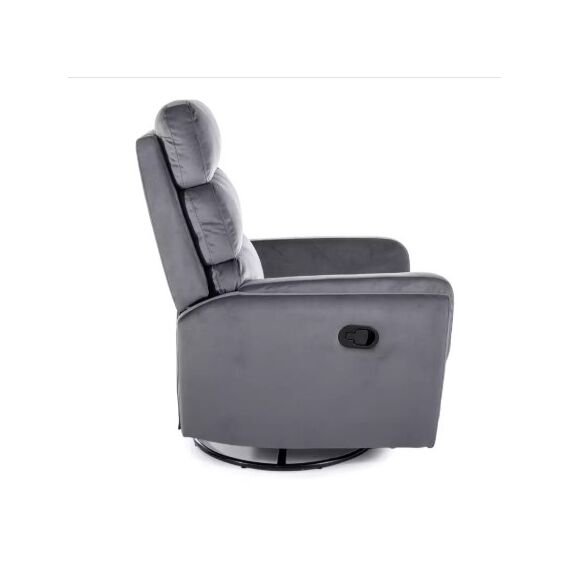Кресло SIGNAL ARGOS Velvet раскладное, серый, изображение 4