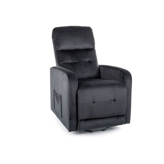 Кресло SIGNAL OTUS II Velvet Bluvel 19 раскладное, черный