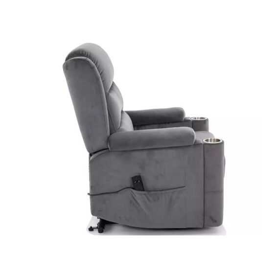 Кресло SIGNAL MINOS Velvet Bluvel 14 раскладное, серый, изображение 8