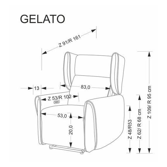 Кресло HALMAR GELATO бежевый, изображение 3