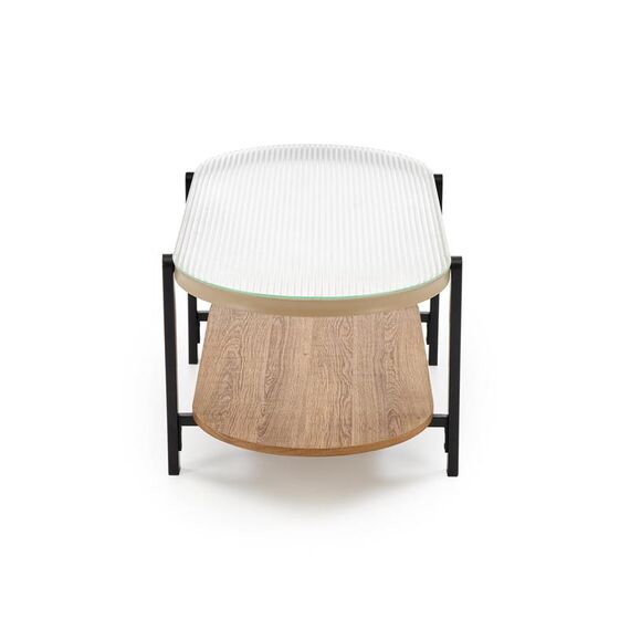 Стол журнальный HALMAR KAMALA натуральный/черный, изображение 3