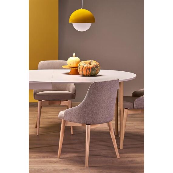Стол обеденный HALMAR PIVOT кашемир/натуральный 102-142/102, изображение 10
