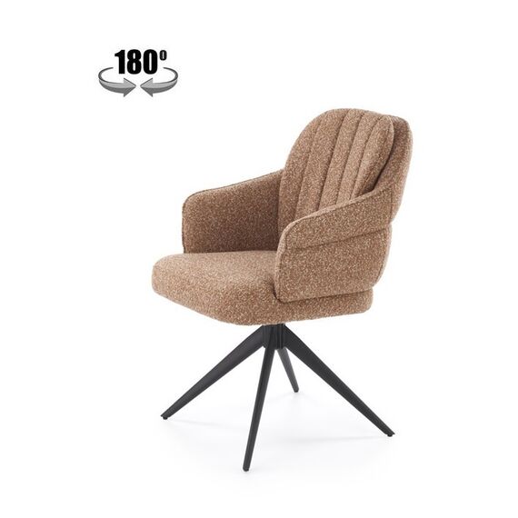 Стул HALMAR K570 корица/черный, поворотный