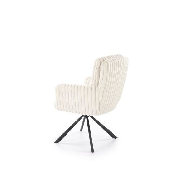 Стул HALMAR K572 кремовый/черный, поворотный, изображение 3