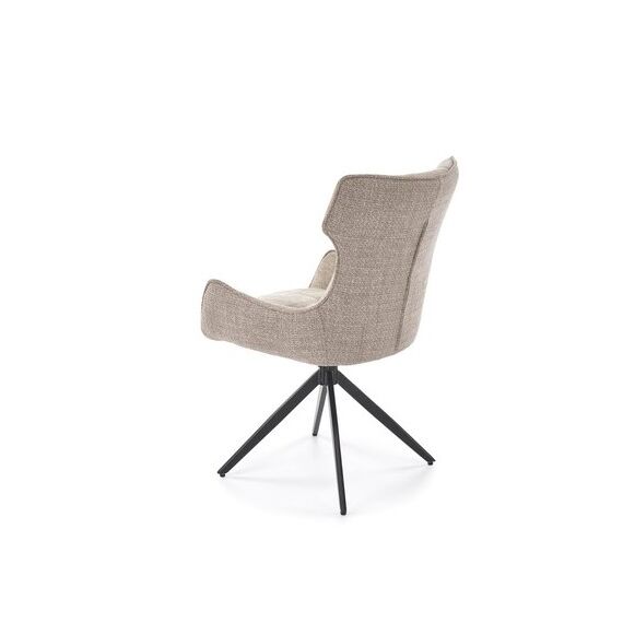 Стул HALMAR K573 бежевый/черный, поворотный, изображение 2