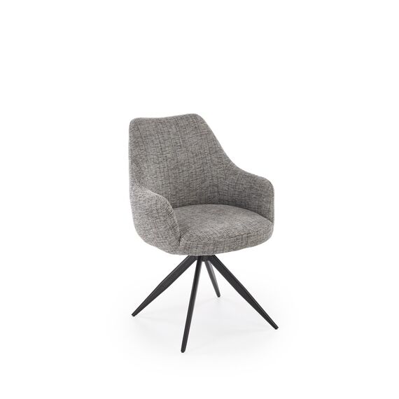 Стул HALMAR K564 серый/черный, поворотный, изображение 9