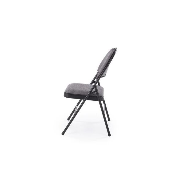 Стул HALMAR K566 черный/серый, складной, изображение 4