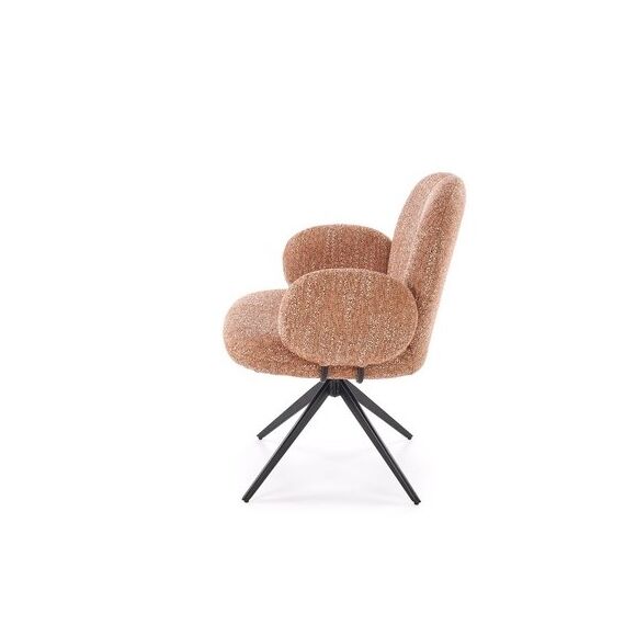Стул HALMAR K568 корица/черный, поворотный, изображение 4