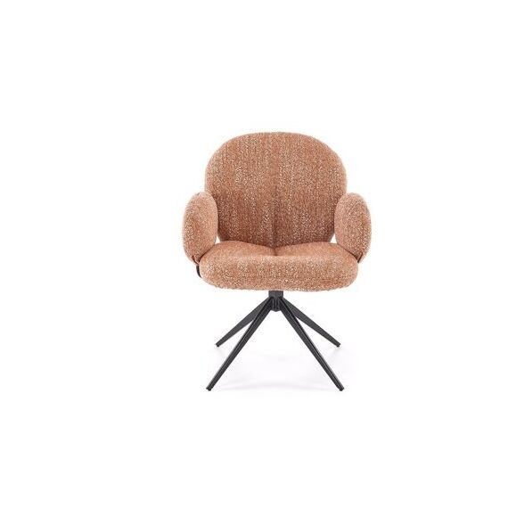 Стул HALMAR K568 корица/черный, поворотный, изображение 5