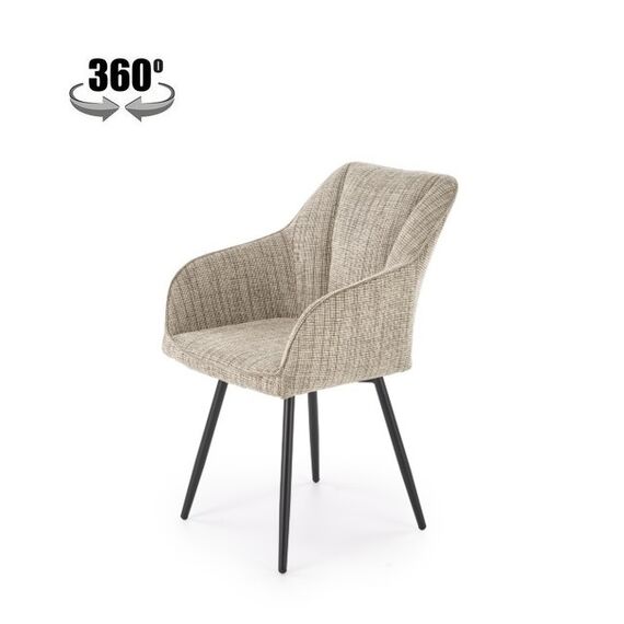 Стул HALMAR K576 бежевый/черный