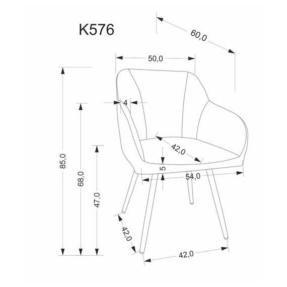 Стул HALMAR K576 оливковый/черный, изображение 8