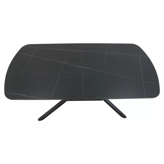 Стол обеденный SIGNAL VECTOR Ceramic черный/черный 180-220/90, изображение 8