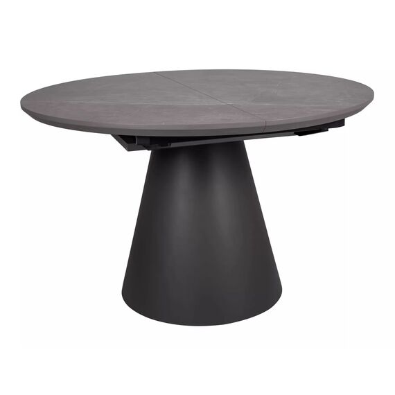 Стол обеденный SIGNAL ANGEL II эффект серого мрамора/черный 120-160/120, изображение 2