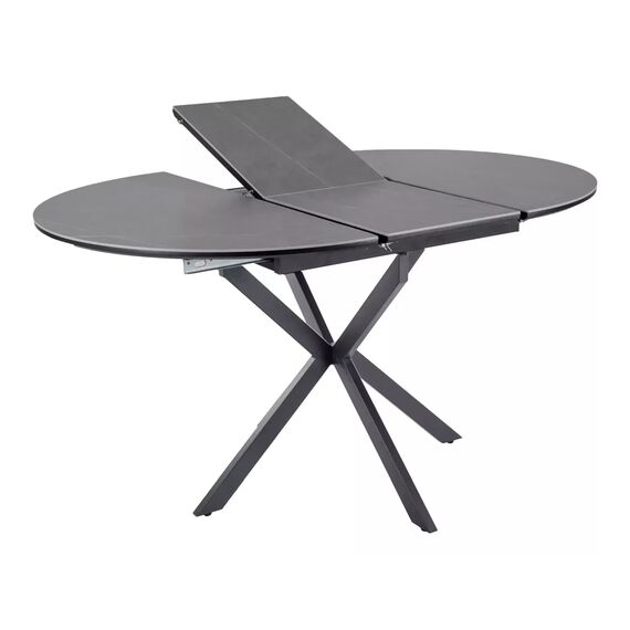 Стол обеденный SIGNAL GASTON Ceramic серый/черный 100-135/100, изображение 4