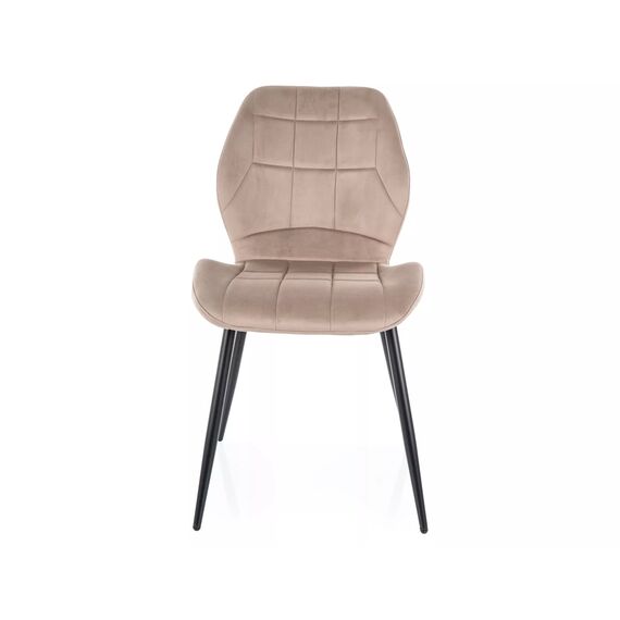 Стул SIGNAL JAKE Velvet Bluvel 40 темно-бежевый/черный, изображение 2