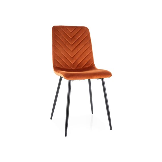 Стул SIGNAL DAREN Velvet Bluvel 4215 корица/черный