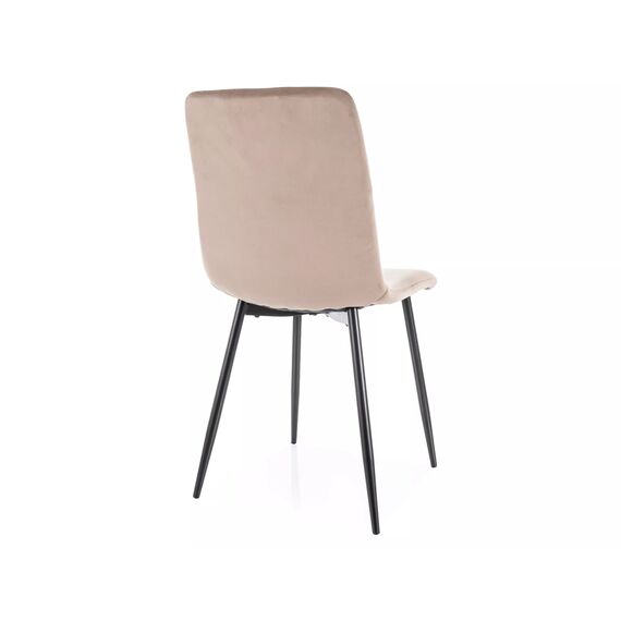 Стул SIGNAL DAREN Velvet Bluvel 40 темно-бежевый/черный, изображение 4